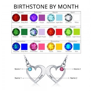 Personalized Birthstone Necklace JEWJONE101326